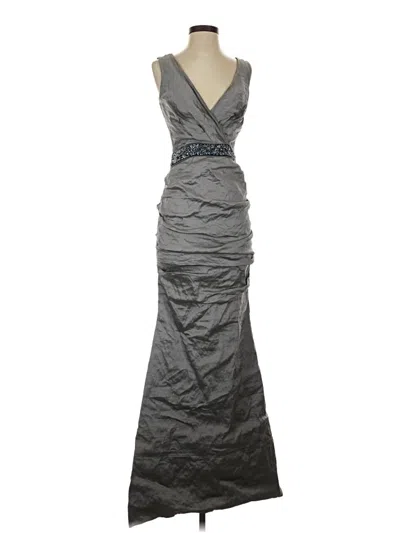 Pre-owned Nicole Miller Cocktail Dress In Gray