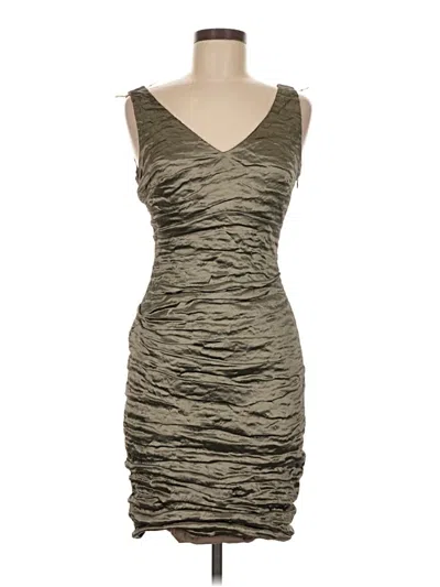 Pre-owned Nicole Miller Cocktail Dress In Gray