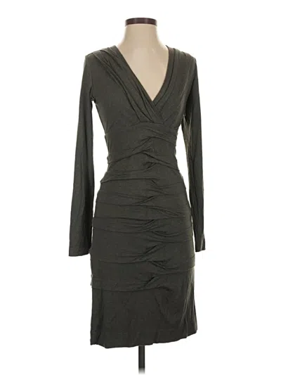 Pre-owned Nicole Miller Cocktail Dress In Gray
