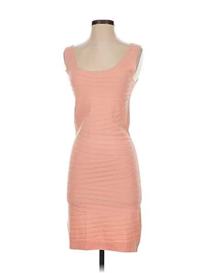 Pre-owned Nicole Miller Cocktail Dress In Orange