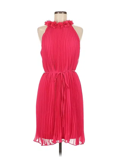 Pre-owned Nicole Miller Cocktail Dress In Pink