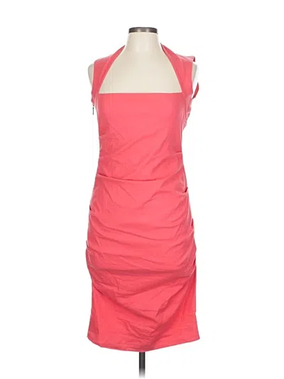 Pre-owned Nicole Miller Cocktail Dress In Pink