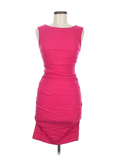 Pre-owned Nicole Miller Cocktail Dress In Pink