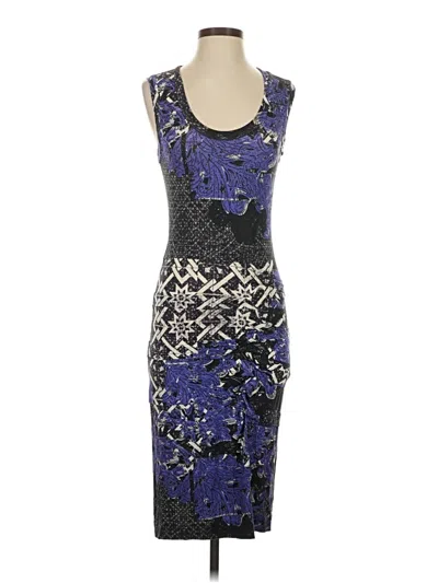 Pre-owned Nicole Miller Cocktail Dress In Purple