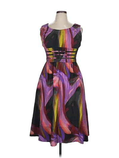 Pre-owned Nicole Miller Cocktail Dress In Purple