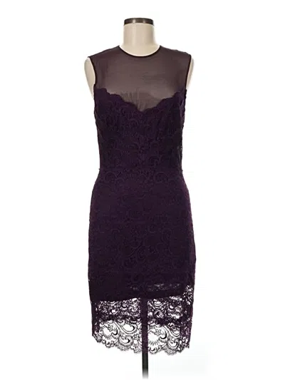 Pre-owned Nicole Miller Cocktail Dress In Purple