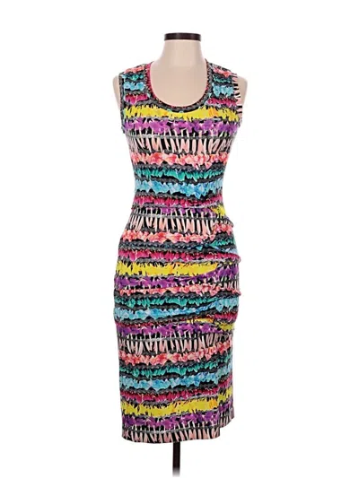 Pre-owned Nicole Miller Cocktail Dress In Purple