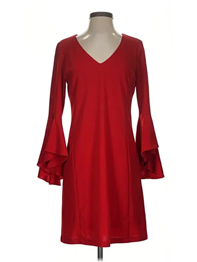 Pre-owned Nicole Miller Cocktail Dress In Red