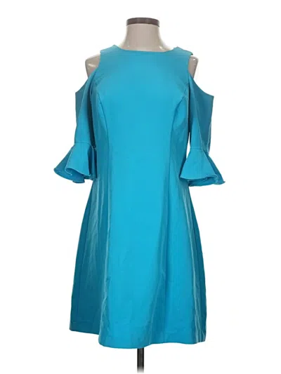 Pre-owned Nicole Miller Cocktail Dress In Teal