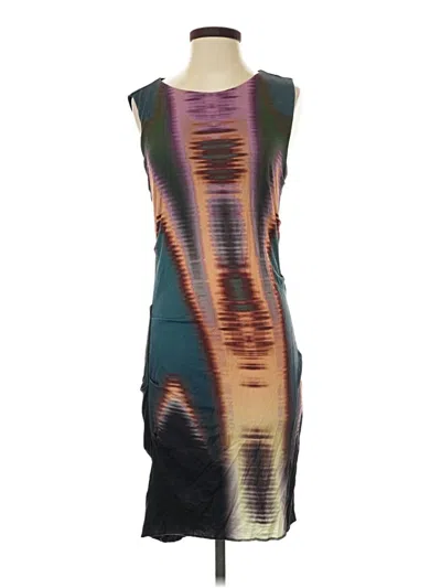 Pre-owned Nicole Miller Cocktail Dress In Teal