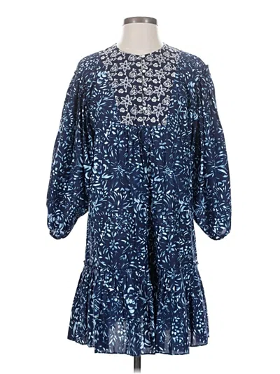 Pre-owned Nicole Miller Collection Casual Dress In Blue