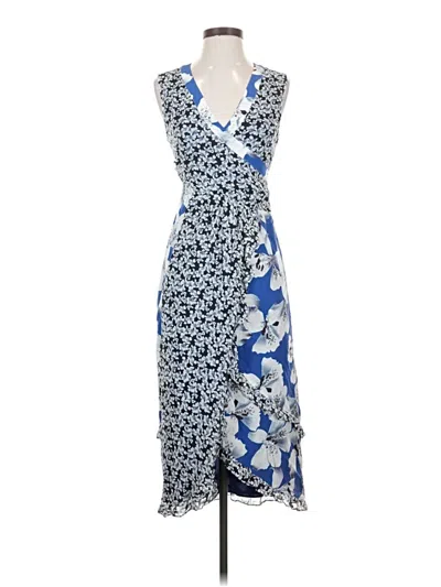 Pre-owned Nicole Miller Collection Casual Dress In Blue