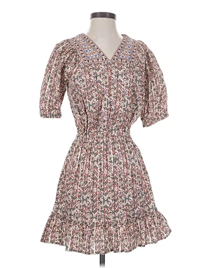 Pre-owned Nicole Miller Collection Casual Dress In Brown