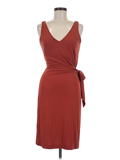 Pre-owned Nicole Miller Collection Casual Dress In Burgundy