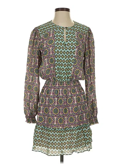 Pre-owned Nicole Miller Collection Casual Dress In Green