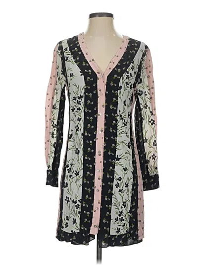 Pre-owned Nicole Miller Collection Casual Dress In Green