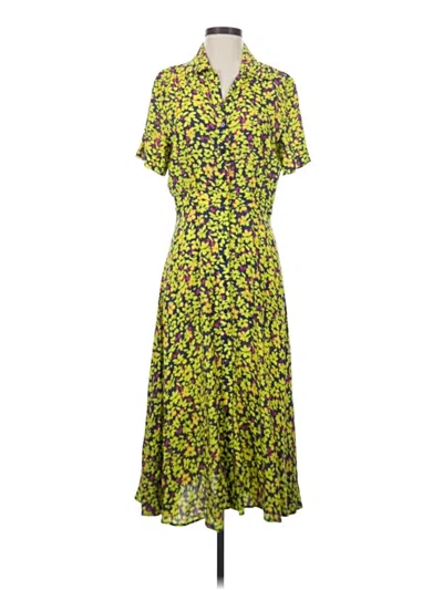 Pre-owned Nicole Miller Collection Casual Dress In Yellow