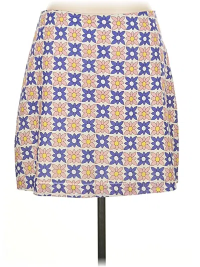 Pre-owned Nicole Miller Collection Casual Skirt In Purple