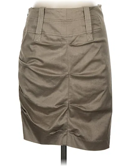 Pre-owned Nicole Miller Collection Casual Skirt In Tan