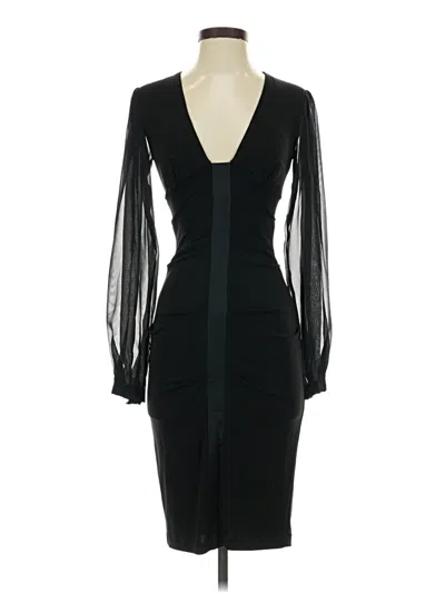 Pre-owned Nicole Miller Collection Cocktail Dress In Black