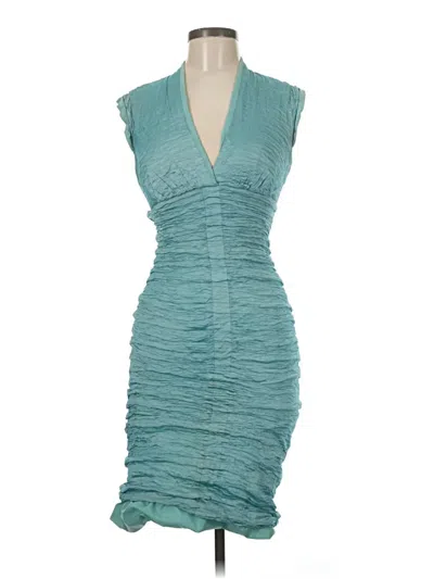 Pre-owned Nicole Miller Collection Cocktail Dress In Blue