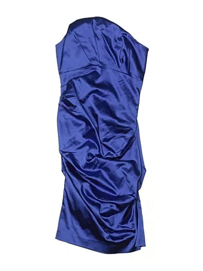 Pre-owned Nicole Miller Collection Cocktail Dress In Blue