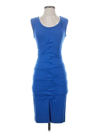 Pre-owned Nicole Miller Collection Cocktail Dress In Blue