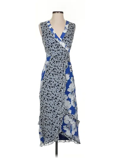 Pre-owned Nicole Miller Collection Cocktail Dress In Blue