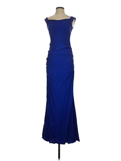 Pre-owned Nicole Miller Collection Cocktail Dress In Blue