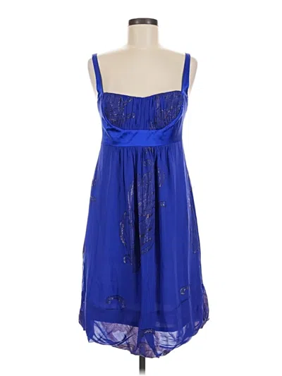 Pre-owned Nicole Miller Collection Cocktail Dress In Blue