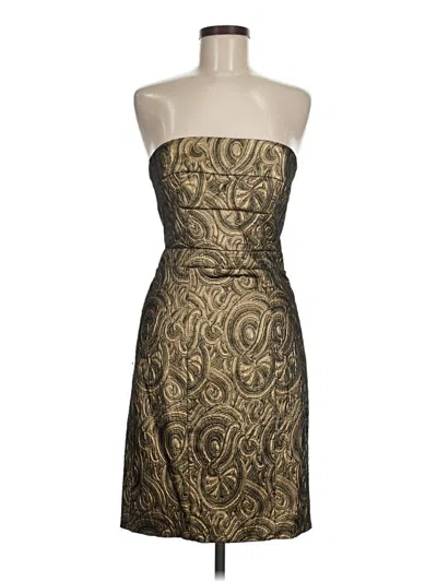 Pre-owned Nicole Miller Collection Cocktail Dress In Brown