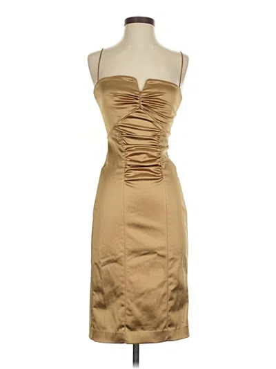 Pre-owned Nicole Miller Collection Cocktail Dress In Brown