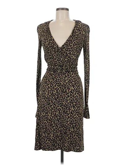 Pre-owned Nicole Miller Collection Cocktail Dress In Brown