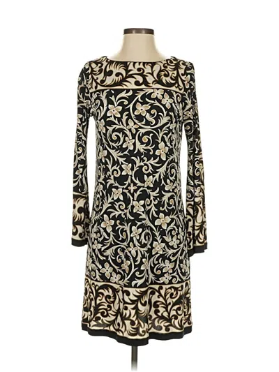Pre-owned Nicole Miller Collection Cocktail Dress In Gold