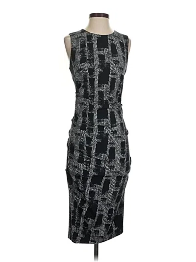 Pre-owned Nicole Miller Collection Cocktail Dress In Gray