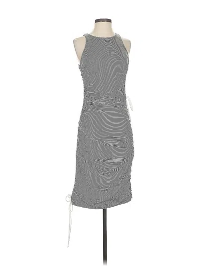Pre-owned Nicole Miller Collection Cocktail Dress In Gray