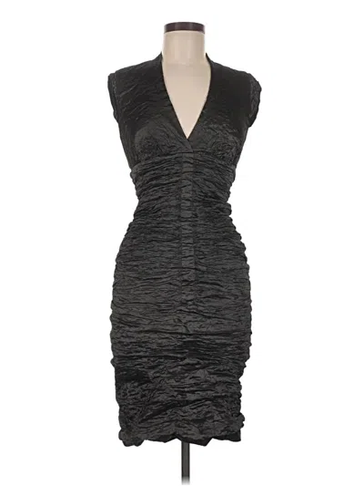 Pre-owned Nicole Miller Collection Cocktail Dress In Gray