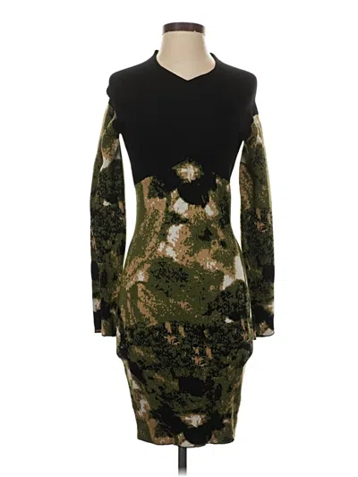 Pre-owned Nicole Miller Collection Cocktail Dress In Green