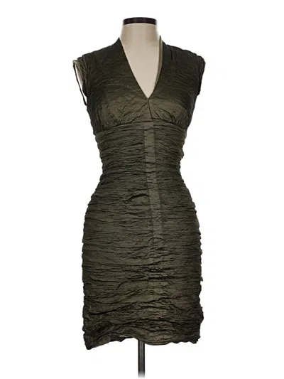 Pre-owned Nicole Miller Collection Cocktail Dress In Green