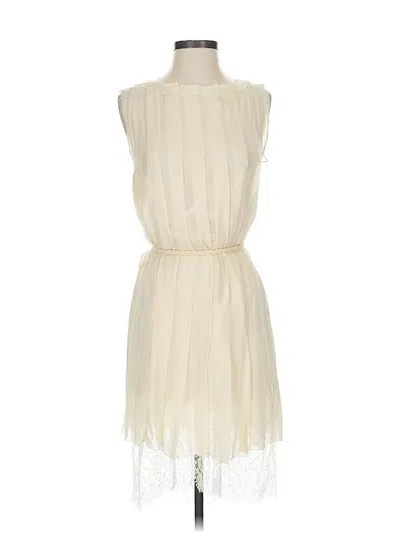 Pre-owned Nicole Miller Collection Cocktail Dress In Ivory