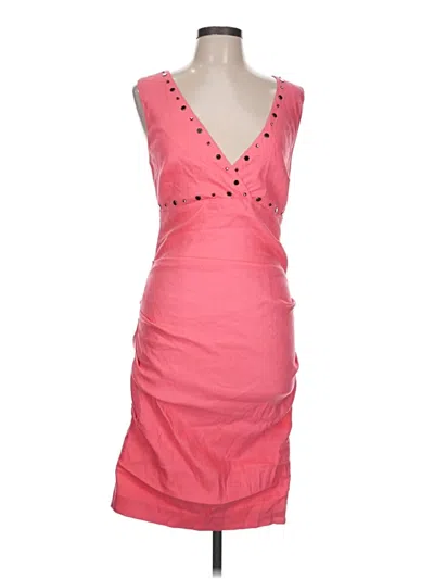 Pre-owned Nicole Miller Collection Cocktail Dress In Pink