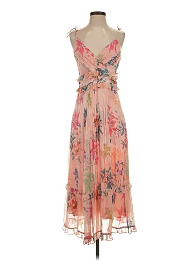 Pre-owned Nicole Miller Collection Cocktail Dress In Pink