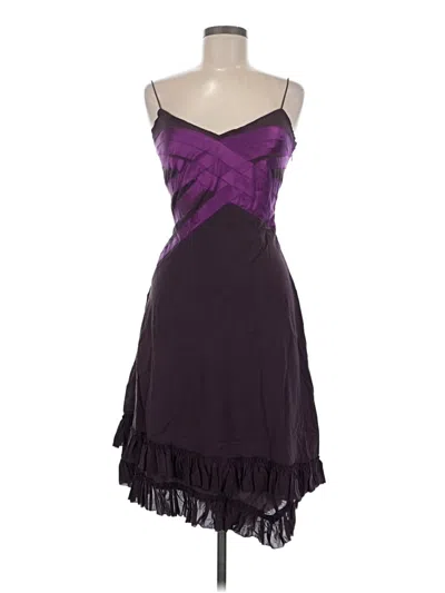 Pre-owned Nicole Miller Collection Cocktail Dress In Purple