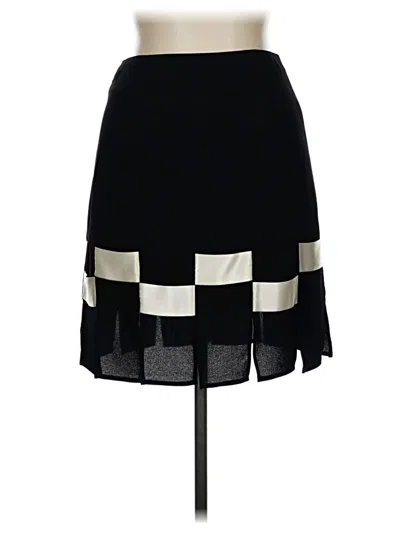 Pre-owned Nicole Miller Collection Formal Skirt In Black