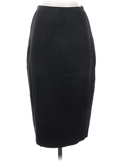 Pre-owned Nicole Miller Collection Formal Skirt In Black