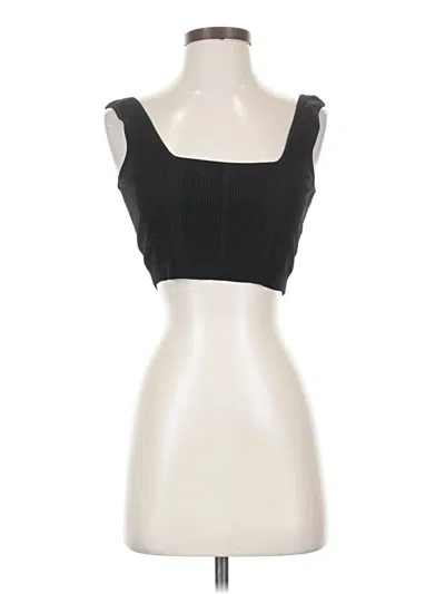 Pre-owned Nicole Miller Collection Tube Top Black Strapless Neckline Tops