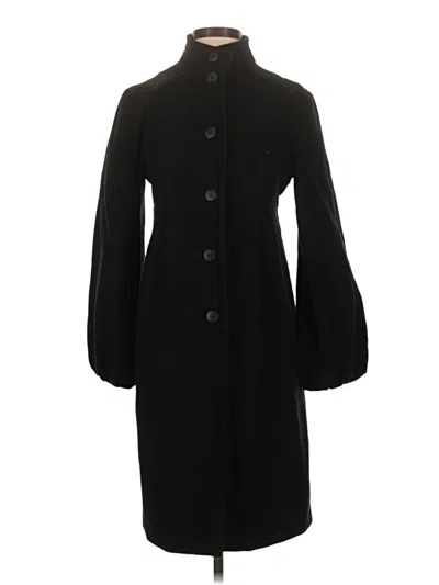 Pre-owned Nicole Miller Collection Wool Coat In Black
