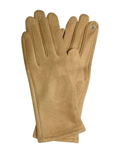 Nicole Miller Contrast Stitch Glove In Neutral
