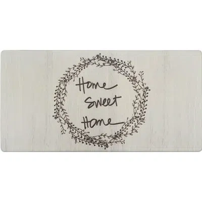 Nicole Miller Cook N Comfort Home Sweet Home Wreath Kitchen Mat