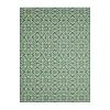 Nicole Miller Country Danica Geometric Outdoor Rectangular Area Rug In Green